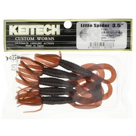 Keitech LS35008 Little Spider Scuppernong Red, 3"