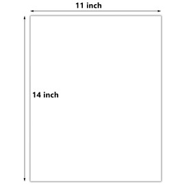 Yopay 50 Pack Uncut Picture Mat Backing Boards, 11 X 14in Both Sides White Backboard, Full Sheet Mat Board Center for Prints, Photos, Painting, Photography, Art & Craft, DIY