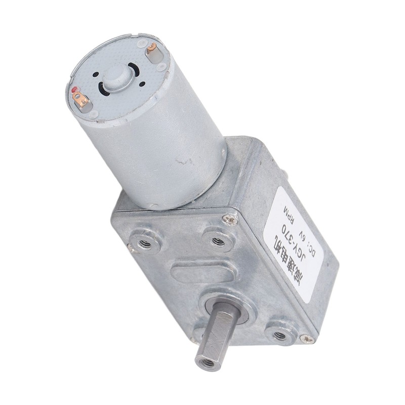 Double Shaft DC Gear Motor 25kg.cm 12mm Self Locking Reversible