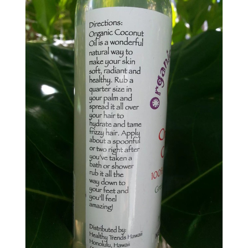 Organic Virgin Coconut Oil 100% Pure-Cold Pressed 6oz. Unscented for
