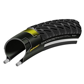 Continental Unisex's TYC01281 Top Contact Winter II Premium Reflex Folding Tyre, Black, 27.5 x 2.0-Inch
