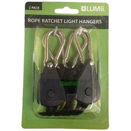 LUMII ROPE RATCHET HEAVY DUTY GROW LIGHT HANGERS HYDROPONICS