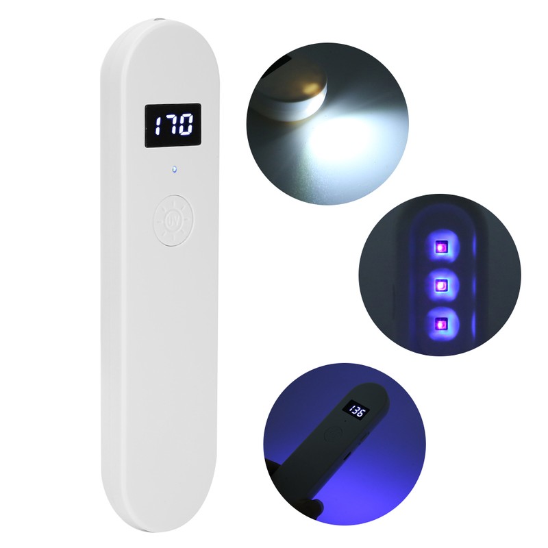 UV LED Cleaning Light USB Rechargeable Handheld Ultraviolet Cleaning Light