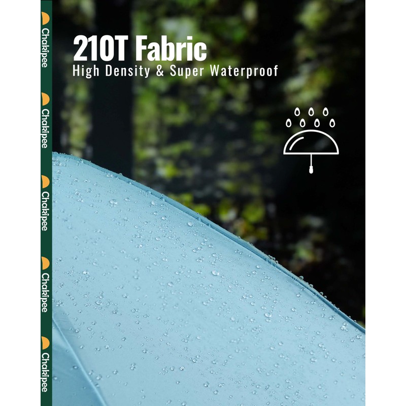 Chakipee Umbrella Windproof Strong Compact Umbrellas - Automatic Umbrella for