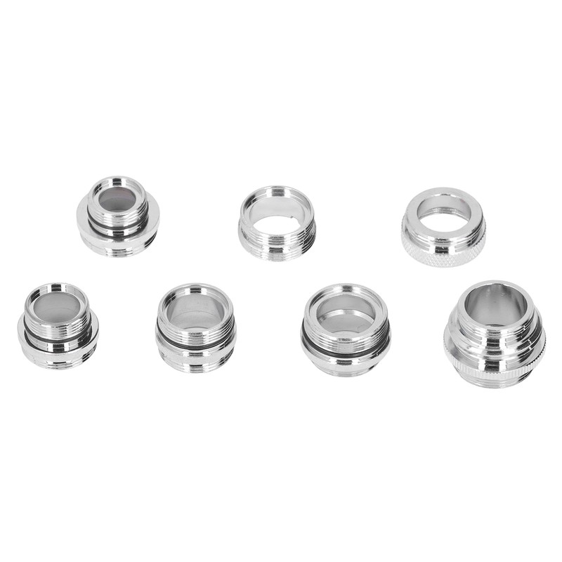 7Pcs/Set Male Female Faucet Adapter Kit with Gasket Brass Aerator