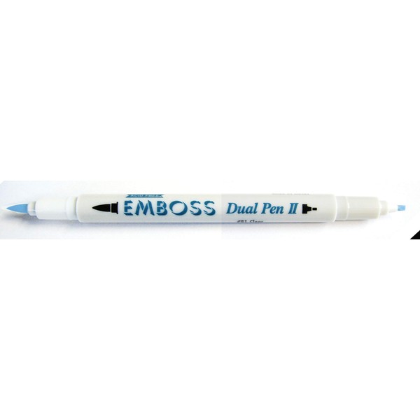 Tsukineko Clear Embossing Pen Dual Brush Tip