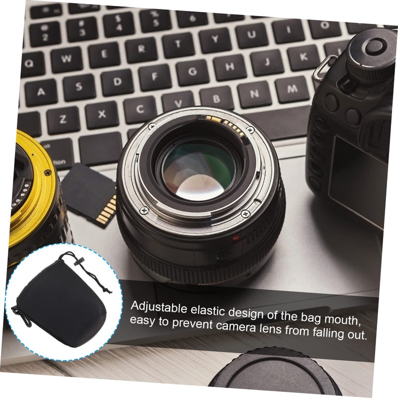 OSALADI Elegant Neoprene Lens Case for DSLR Camera Lens Pouch