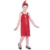 Rabtero Kids Roaring the 20s Fancy Dress Costume, Girls Flapper
