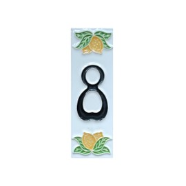 Italian Hand Painted Lemon Ceramic Tiles with the Option of Frame (Number 8)