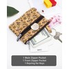 Boshiho Eco-Friendly Cork Zip Wallet with Key Ring, Green (green