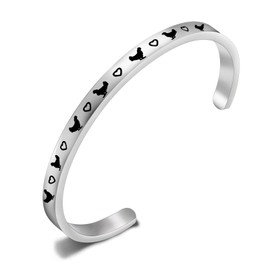 CENWA Pet Lover Gift Poultry Lover Gift Chicken Cuff Bracelet Chicken Gifts Chicken Jewelry Bird Cuff Bracelet (Chicken cuff br S)