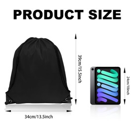 GoodtoU Drawstring Bags, Nylon Backpacks - Drawstring Gym Bags for Sport, Traveling, Team (10 Colors, 20Pcs)