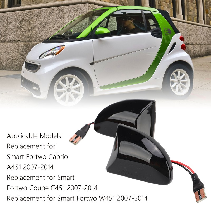 Side Marker Light Smoked Black Shell Yellow Light Aging Resistant