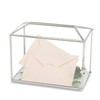 WHSLILR 12.6" Glass Card Box Wedding Card Box with Lock