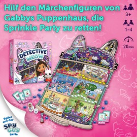 Trefl - Detective MIAU, Gabby's Dollhouse - Cooperation Game from the Spy Guy Series, Observation Game for Toddlers, for Children from 3 Years