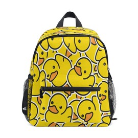 Little Yellow Duck Backpack, Toddler Backpack Preschool Bag Kindergarten Schoolbag Nursery Travel Bag for Girl Boy
