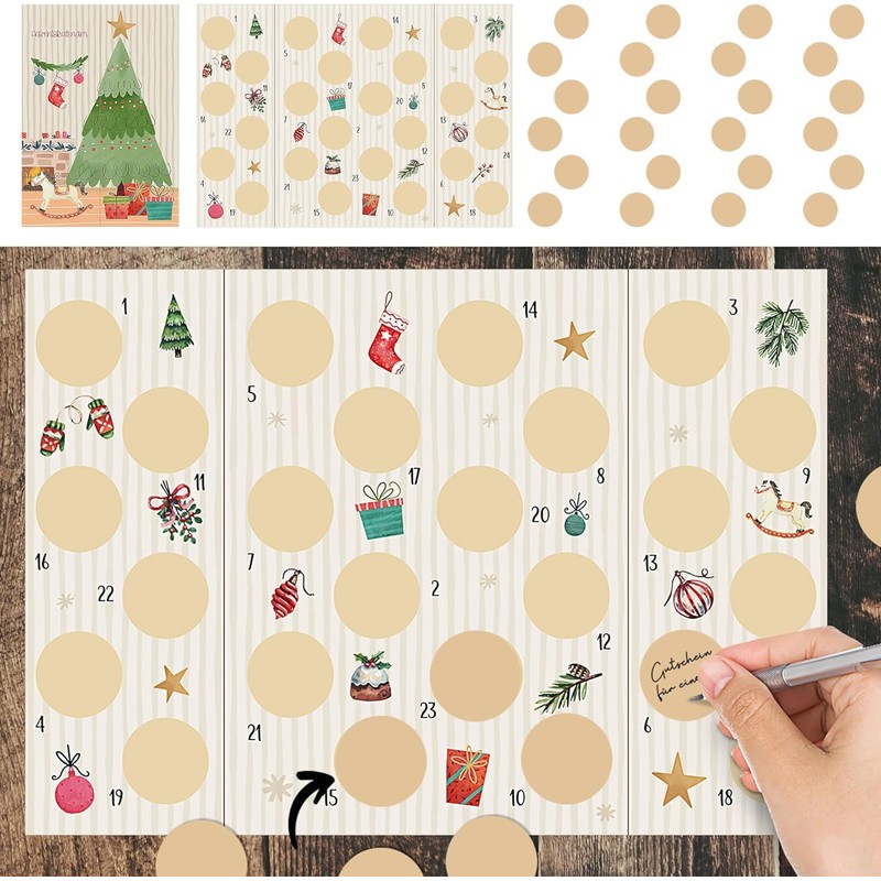 MC-Trend Scratch Off Advent Calendar - Design & Write Yourself,