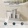 FORIOUS Brushed Nickel Bathroom Faucets 2 Hole or 3 Holes,
