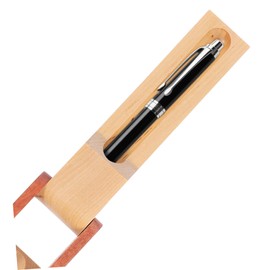 Operitacx Vintage Solid Wood Desk Organizer with Flip Design for Easy Access Unique Colorblocking Protective Sealing for Office and School Decor