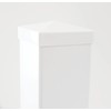 True 5x5 (127mm x 127mm) Plastic Pyramid Vinyl Fence Post
