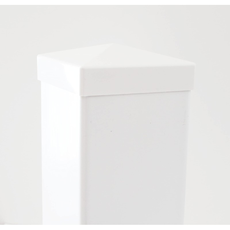 True 5x5 (127mm x 127mm) Plastic Pyramid Vinyl Fence Post