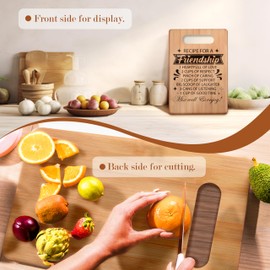 uinwk Friendship Gifts for Women, Best Friend Birthday Gifts for Women Friendship, BFF Gifts, Bestie Gifts for Women, Inspirational Gifts for Women Friends Cutting Board Chopping Board