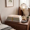 Linen Decorative Books, Set of 3 Fake Books for Coffee