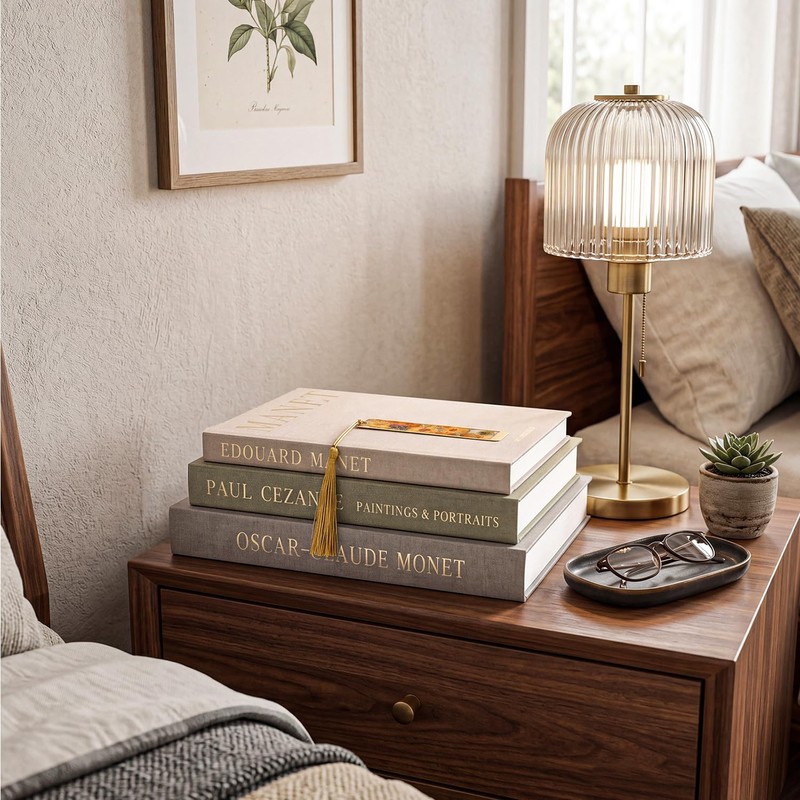 Linen Decorative Books, Set of 3 Fake Books for Coffee