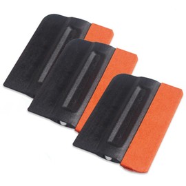 Vinyl Squeegee Felt, 3.8 Inch Magnetic Tint Felt Squeegee, Car Vinyl Wraps Window Tinting Tool, Wallpaper Glass Film, Sticker (3PCS)