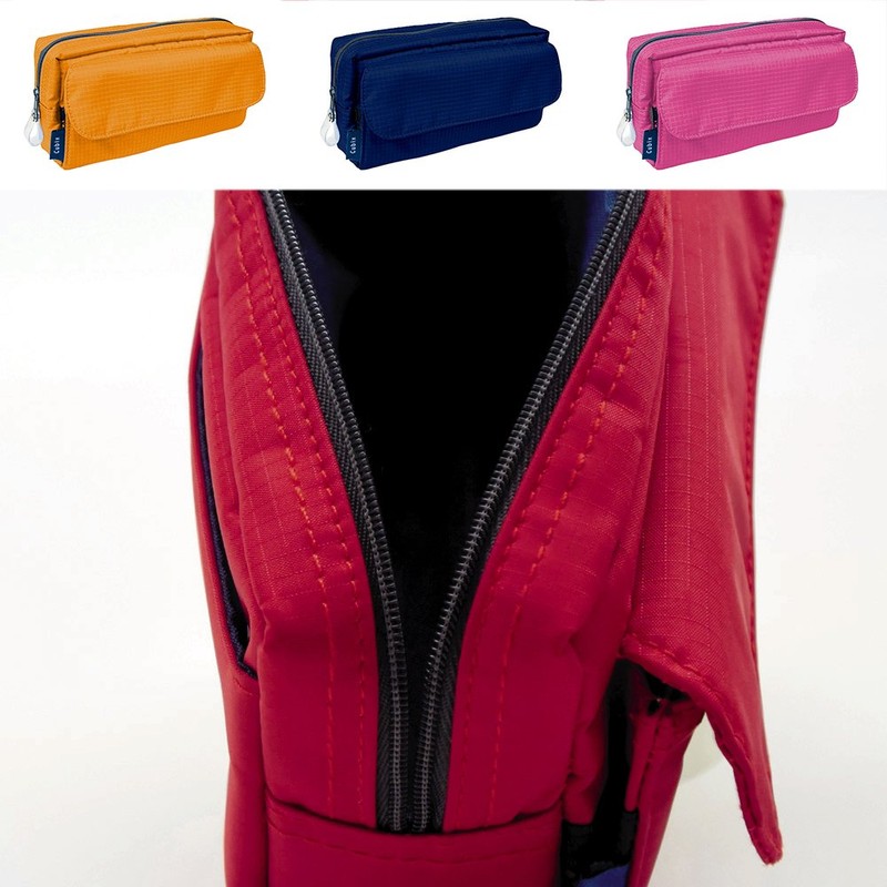 Mplan 106182-41 Cubics Pencil Case Square Cherry Pink