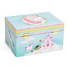 Jewelkeeper Girl's Musical Jewelry Storage Box with Spinning Unicorn, Rainbow