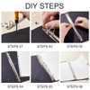 GORGECRAFT Pack of 2 Metal A4 Size 3-Ring 4-Ring Binding