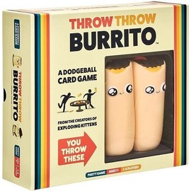 EXPLODING KITTENS THROW THROW BURRITO A Dodgeball Card Game Adults Teens Kids 2-6 Players
