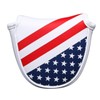 PU Leather USA Flag Golf Half Mallet Putter Club Cover