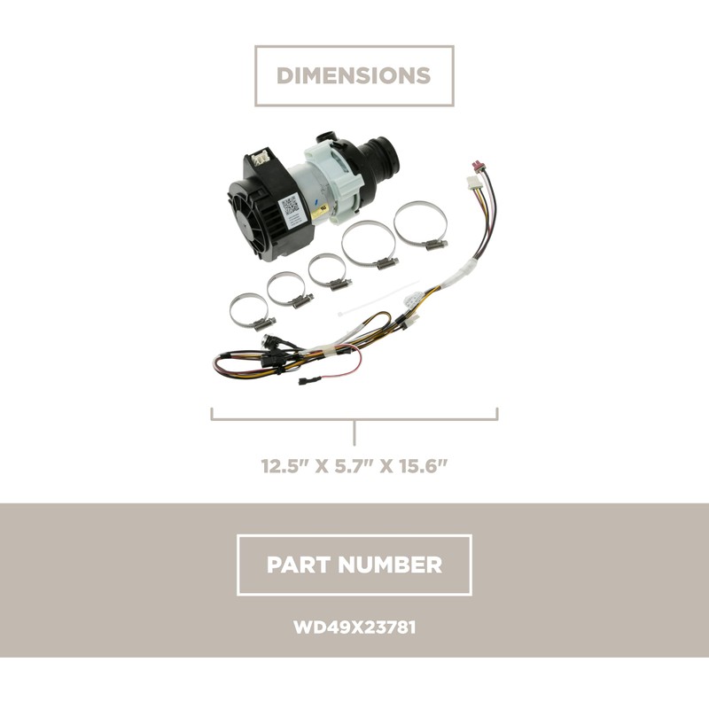 GE Appliances WD49X23781 Dishwasher Circulation Pump Assembly
