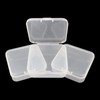 LJY 32 Pieces Square Mini Clear Plastic Storage Containers with