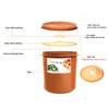 E-Jen Premium Kimchi, Sauerkraut contenedor Probiotic Fermentation con tapa de