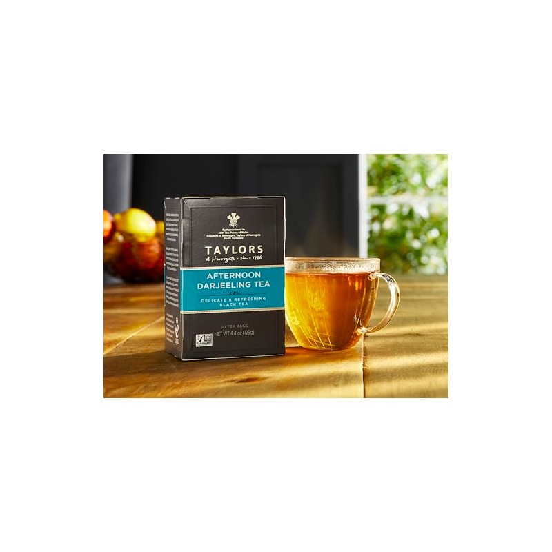 Taylors of Harrogate Afternoon Darjeeling, 50 Teabags (Pack of 6)