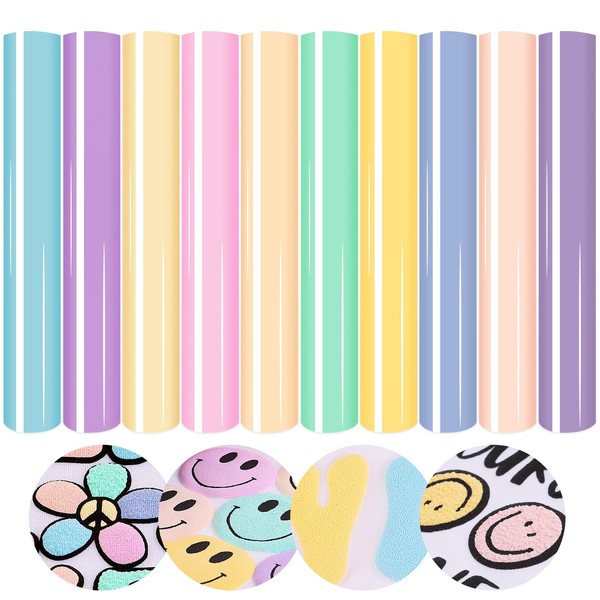 Tintnut 3D Puff HTV Heat Transfer Vinyl-10 Sheets 12inches X