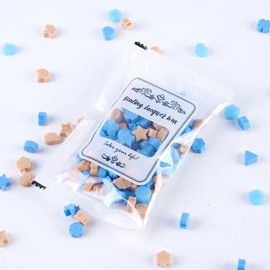 Multicolor Wax Seal Beads, WASOHLING Premium Sealing Wax Beads for Stamp Seals, Different Shapes Wax Pellets Pack for Wax Seal Kit, Wedding Invitations, Birthday Cards, Envelopes, Gift Wrapping (MX06)