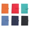 6 Hole Ring Binder Black PU Leather A5 Notebook Personal
