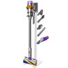 XIGOO Storage-Stand-Docking-Station-Holder Compatible with Dyson V15 Detect V11 V10 V8 V7 V6 Cordless Vacuum Cleaners, Stable Metal Organizer Rack(White, 5 Hooks)