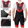 FDX Cycling Bib Shorts Men’s - 3D Padded Bicycle Racing