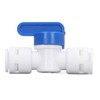 10Pcs Inline Shut Off Ball Valve 3/8in OD Plastic Quick