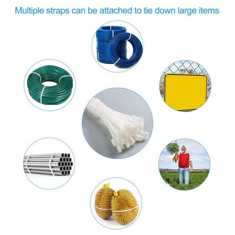 Cable Ties Heavy Duty 600mm×9mm, 100 Pcs Self-Locking Long Tie
