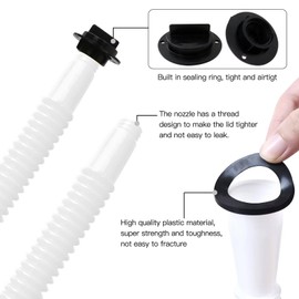 Zafina-UP 1 Set Replacement Gas Can Spout with Rubber and Plastic Materials Fit for Blitz, Midwest, for Scepter, for Briggs & Stratton