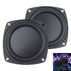 4-inch Bass Speaker Passive Radiator Film, Subwoofer Diaphragm Plate, 2-Pack, DIY Repair Kit (Square)