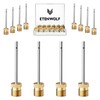 ETENWOLF 12 Pack Brass Ball Pump Needles, No Break Heavy