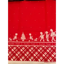 Daisy Kingdom VTG 2002 Daisy Kingdom # 4094 RED Christmas Silhouettes Double Border BTHY