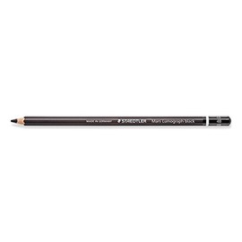 Staedler Mars Lumograph Black 100B Pencils Wide 3.6 mm 4B Pack of 5